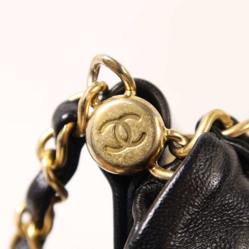 CHANEL 羊皮皮革Mini Resin Charms Bag鏈帶手挽肩背兩用袋-10