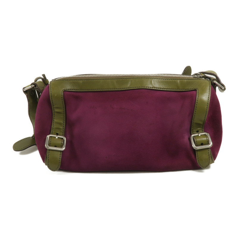 PRADA 麂皮皮革Shoulder Bag肩背袋-1