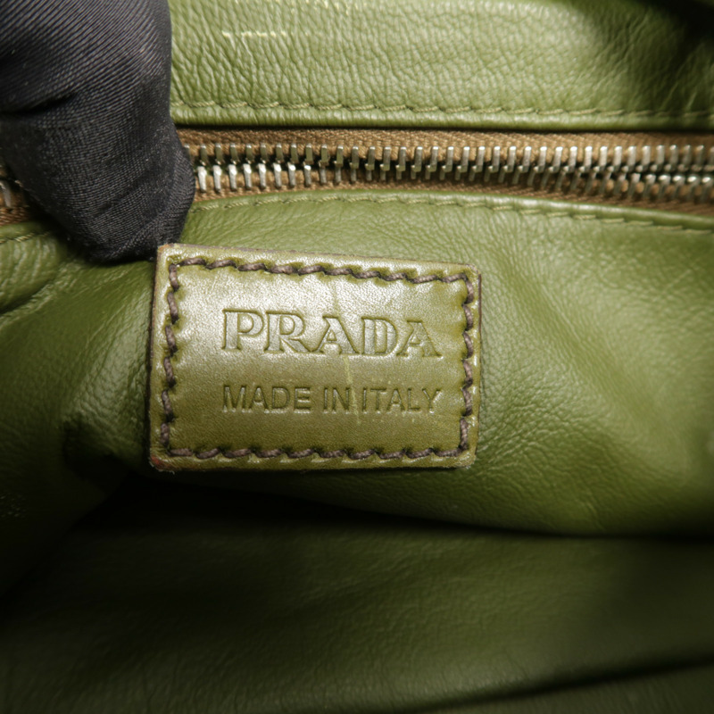 PRADA 麂皮皮革Shoulder Bag肩背袋-5