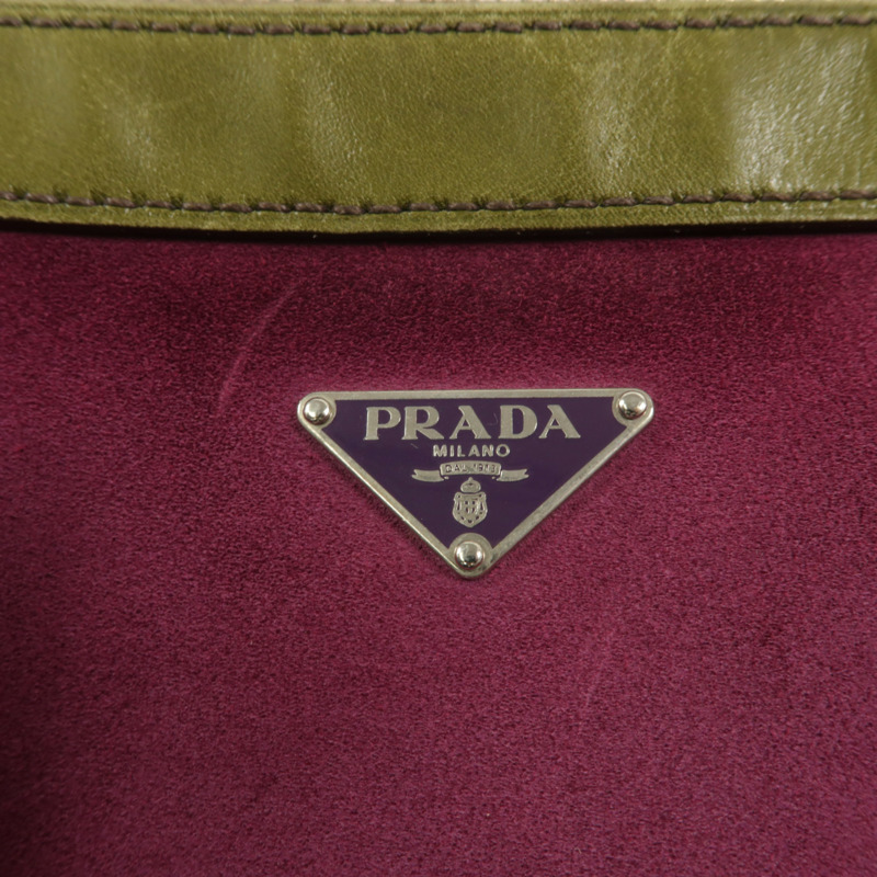 PRADA 麂皮皮革Shoulder Bag肩背袋-8