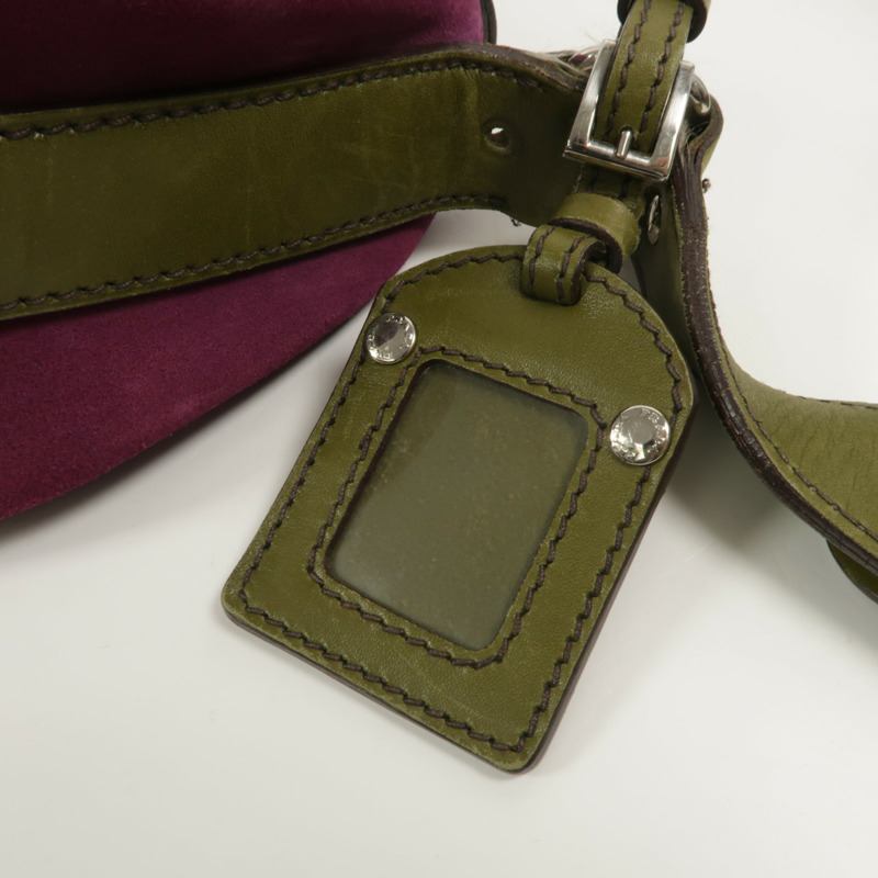 PRADA 麂皮皮革Shoulder Bag肩背袋-9