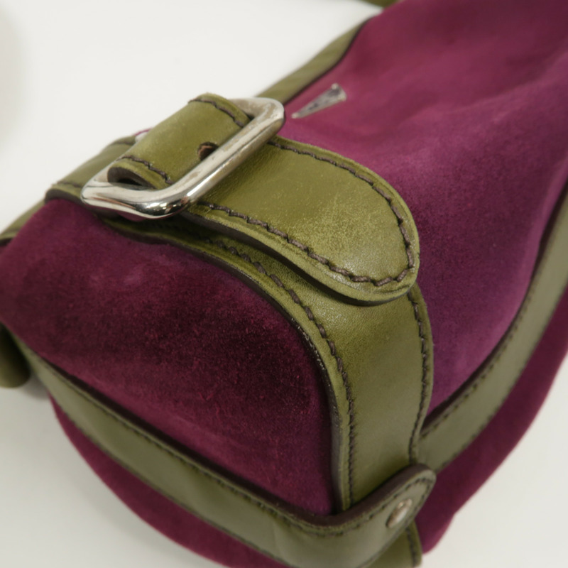 PRADA 麂皮皮革Shoulder Bag肩背袋-11