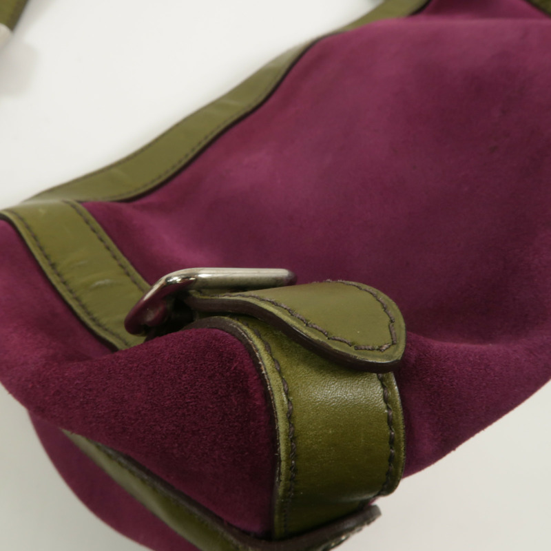 PRADA 麂皮皮革Shoulder Bag肩背袋-13