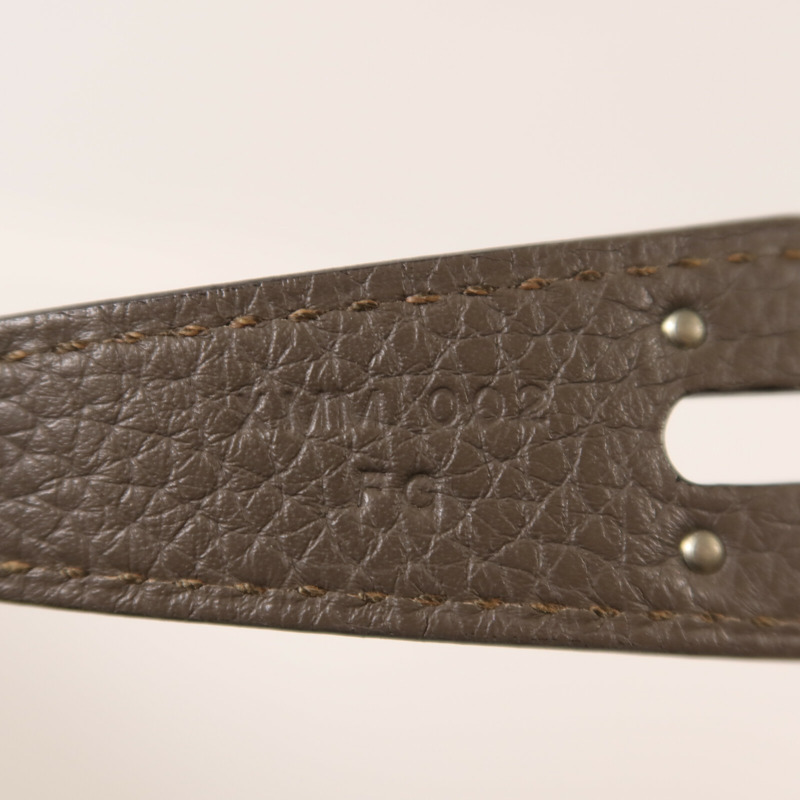 HERMES Clemence皮革Lindy 26手挽肩背兩用袋Etain-6