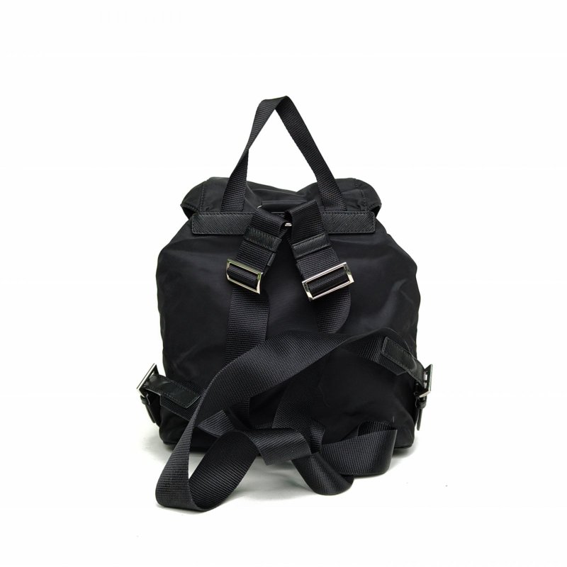 PRADA Re-Nylon雙肩包小號黑色尼龍肩背包-2