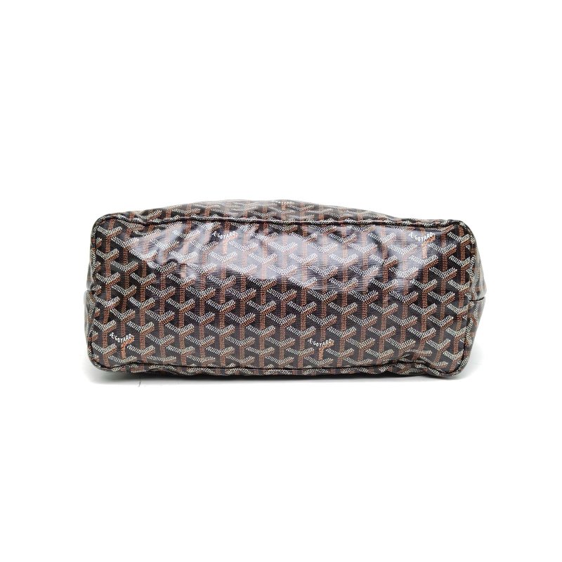 GOYARD SaintLouis購物袋子母包中號黑色PVC銀扣肩背包-4