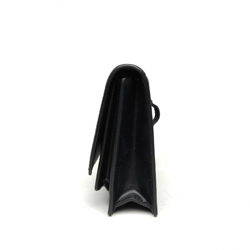 BALENCIAGA 黑色牛皮sharp腰包斜挎包肩背包-1