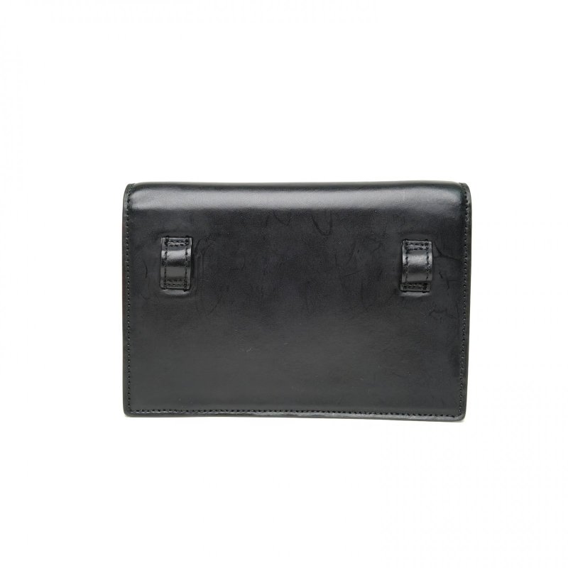 BALENCIAGA 黑色牛皮sharp腰包斜挎包肩背包-2