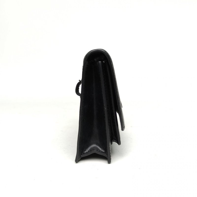 BALENCIAGA 黑色牛皮sharp腰包斜挎包肩背包-3