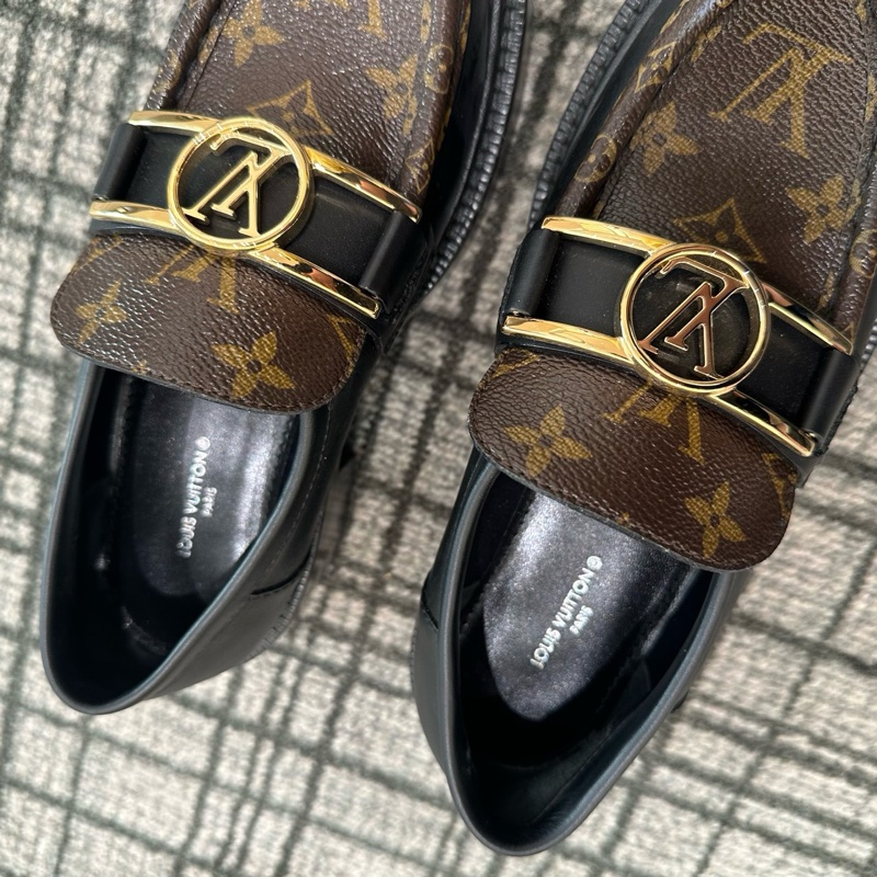 Louis Vuitton路易威登 老花低跟商務休閒鞋 36碼 🈚附件-1