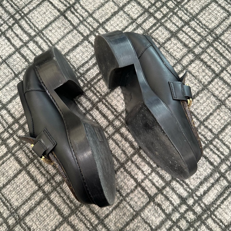 Louis Vuitton路易威登 老花低跟商務休閒鞋 36碼 🈚附件-2