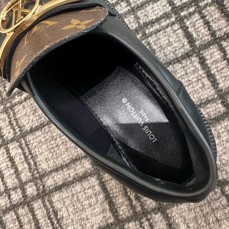 Louis Vuitton路易威登 老花低跟商務休閒鞋 36碼 🈚附件-4