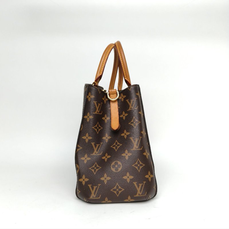 LOUIS VUITTON Montaigne蒙田中號老花PVC金扣2015肩背包-1