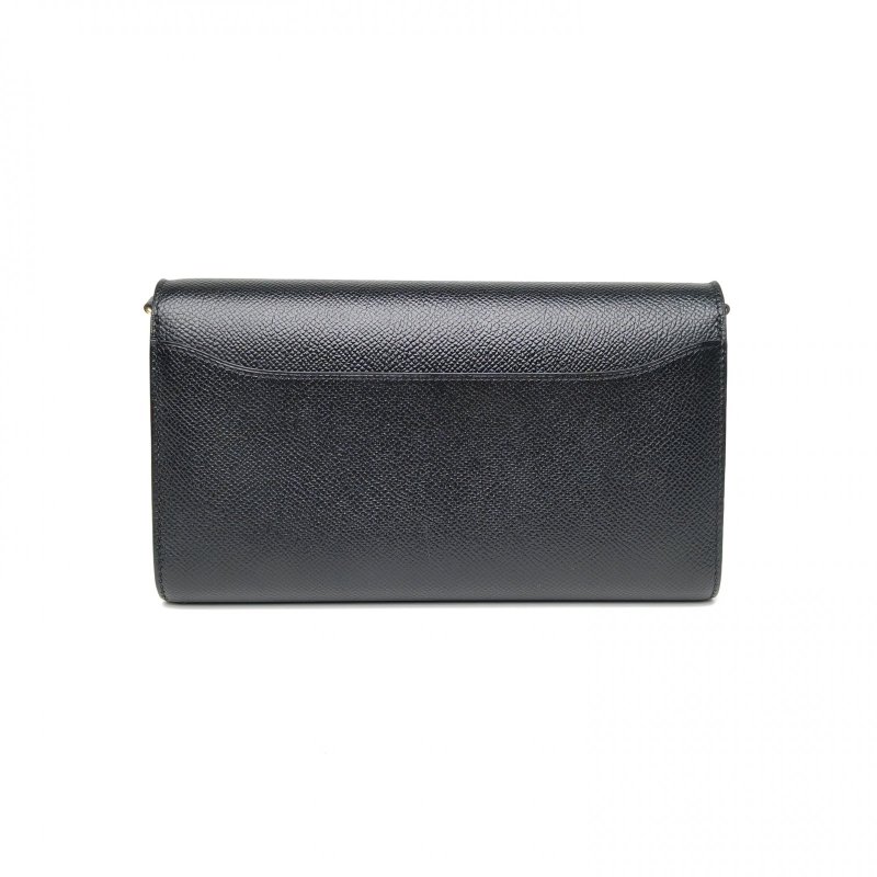 HERMES Constance康康LONGTOGO長款錢包黑色Y刻玫瑰金扣肩背包-2