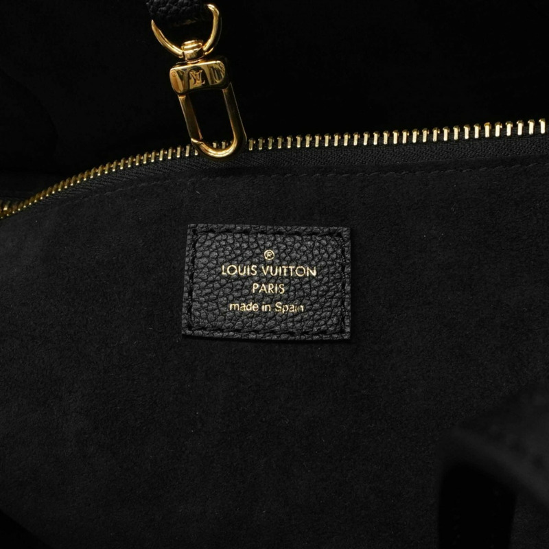 路易威登 Monogram Empreinte 雙色 Neverfull MM 手提包 M58907 黑色/米色 女士-4