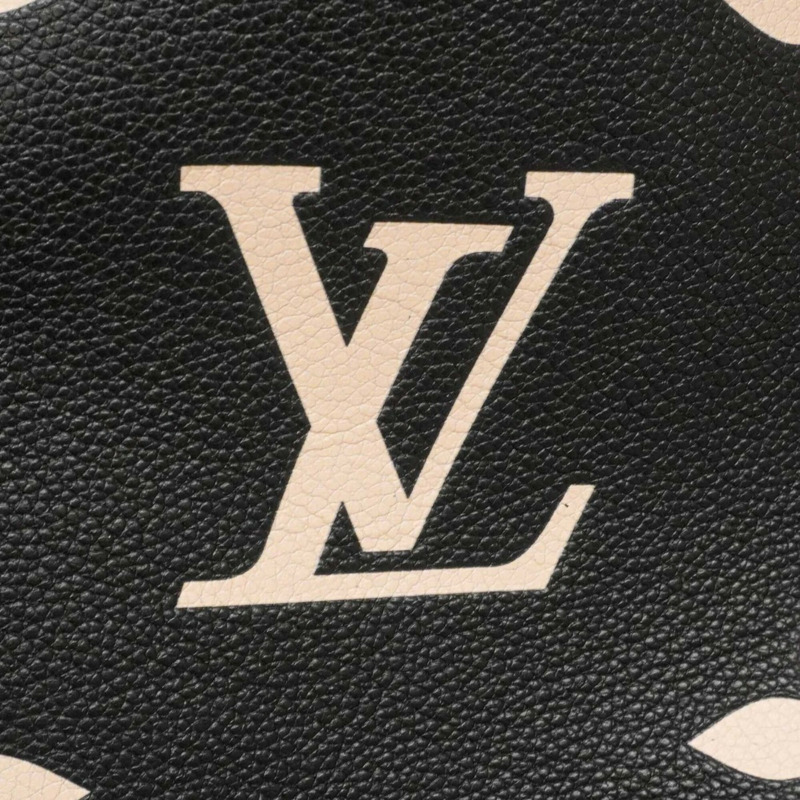 路易威登 Monogram Empreinte 雙色 Neverfull MM 手提包 M58907 黑色/米色 女士-7