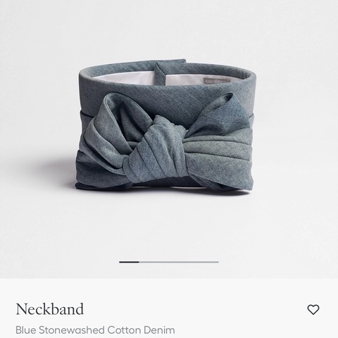 Dior blue stonewashed neckband 頸帶