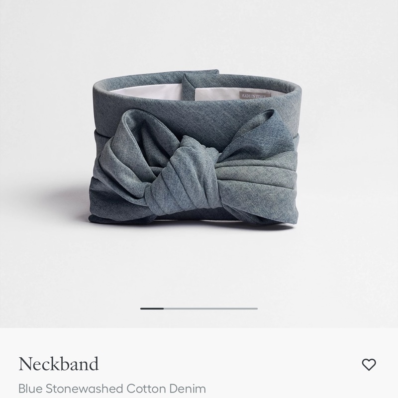 Dior blue stonewashed neckband 頸帶-0