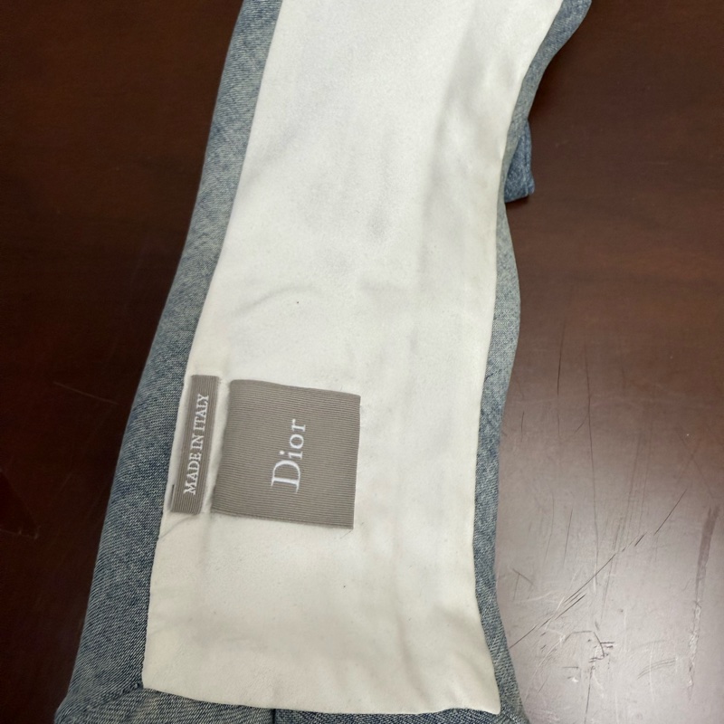 Dior blue stonewashed neckband 頸帶-4