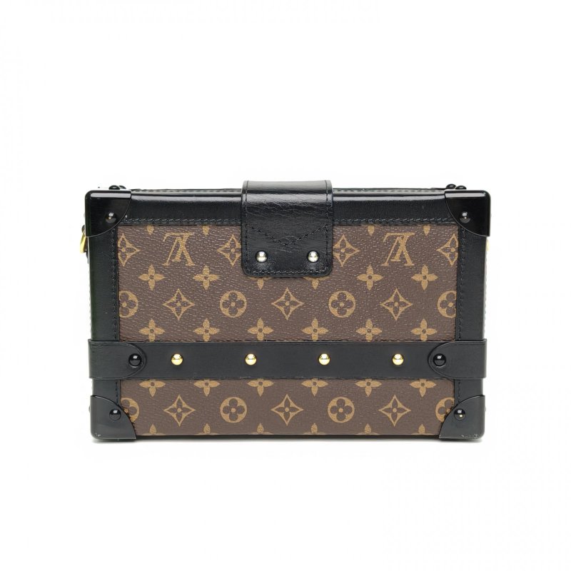 LOUIS VUITTON PETITEMALLE月光寶盒老花PVC金扣2016肩背包-2