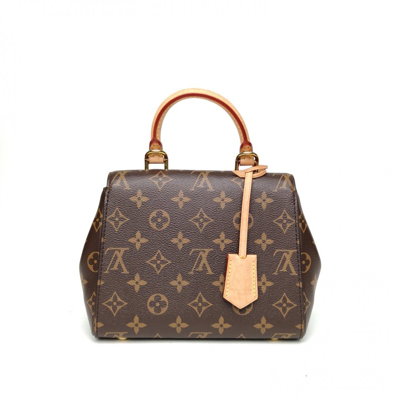 LOUIS VUITTON ClunyMini20寬肩帶老花PVC金扣晶片肩背包-2