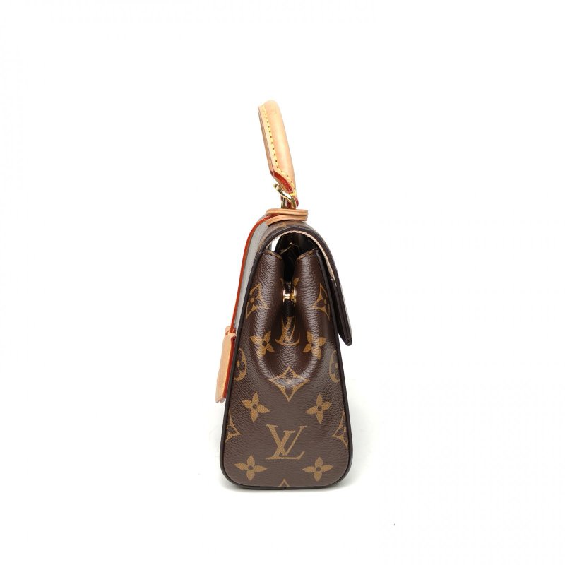 LOUIS VUITTON ClunyMini20寬肩帶老花PVC金扣晶片肩背包-3