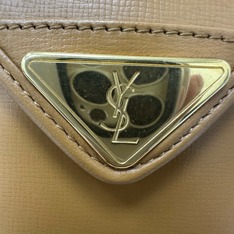 【赫蒂國際精品】YSL 聖羅蘭 絕版 古董編織拼皮革水桶包 vintage-6