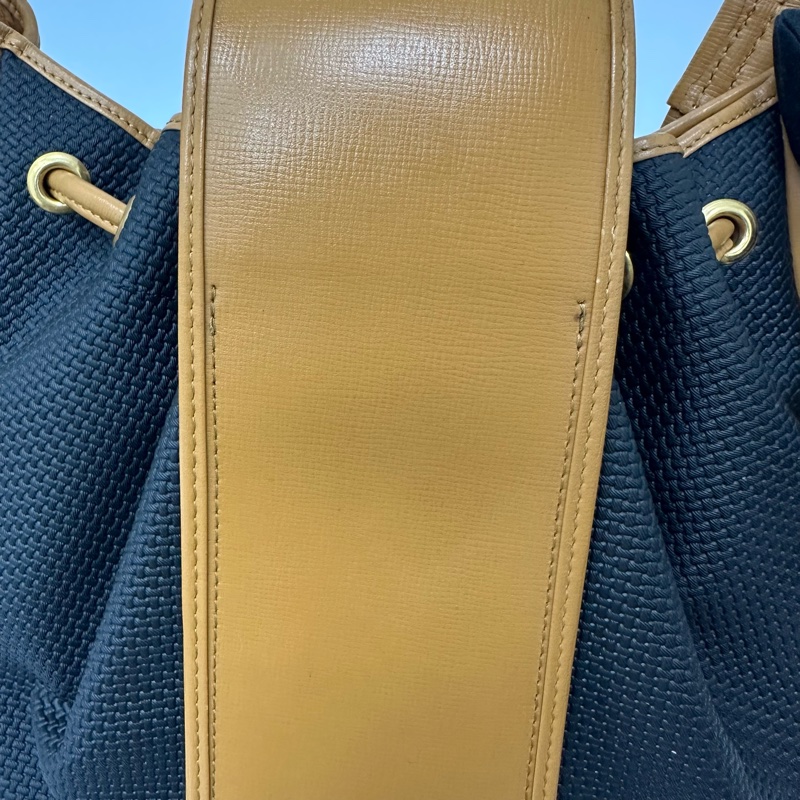 【赫蒂國際精品】YSL 聖羅蘭 絕版 古董編織拼皮革水桶包 vintage-8