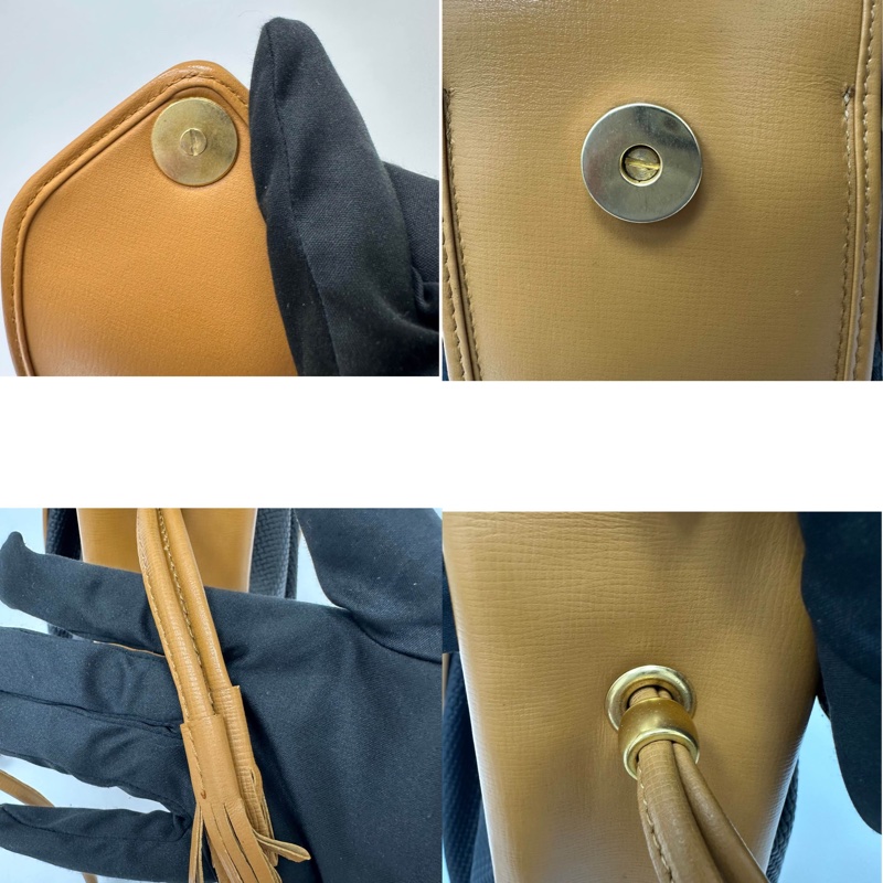 【赫蒂國際精品】YSL 聖羅蘭 絕版 古董編織拼皮革水桶包 vintage-14