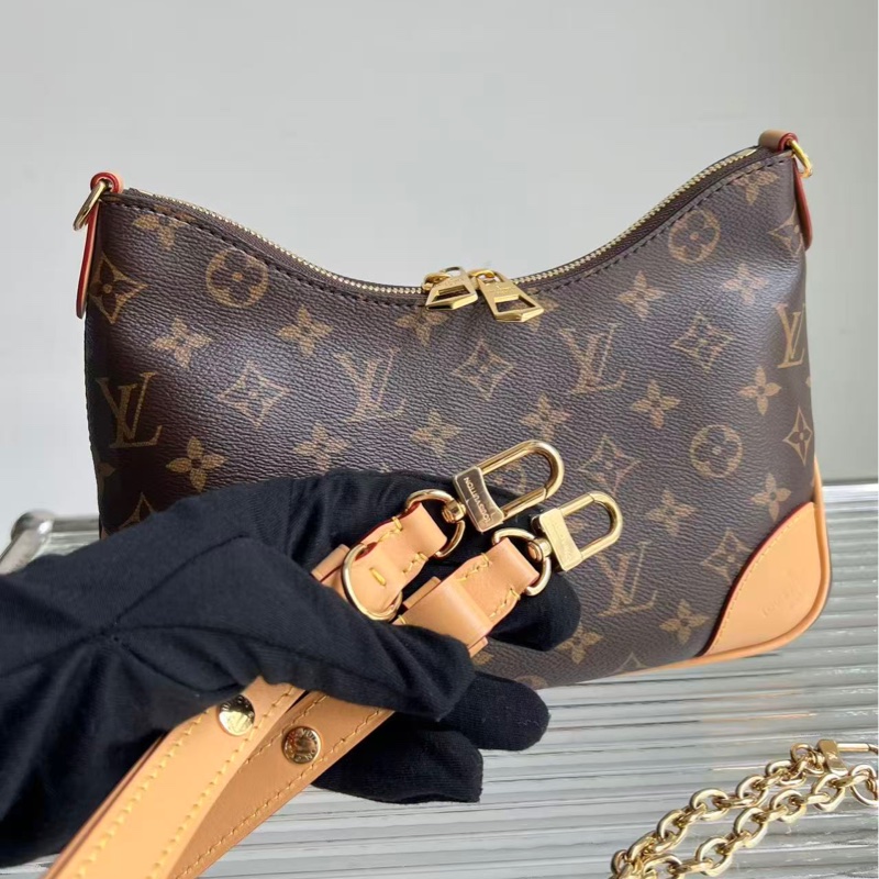 🔥新到：LV / 路易威登Boulogne黃牛角 鏈條包，經典老花 晶片款，尺寸：26*18cm-1