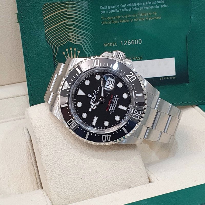 【大眾名錶】ROLEX 勞力士126600 Sea-Dweller 2022/08全配 單紅海使 大眾名錶B1275-2