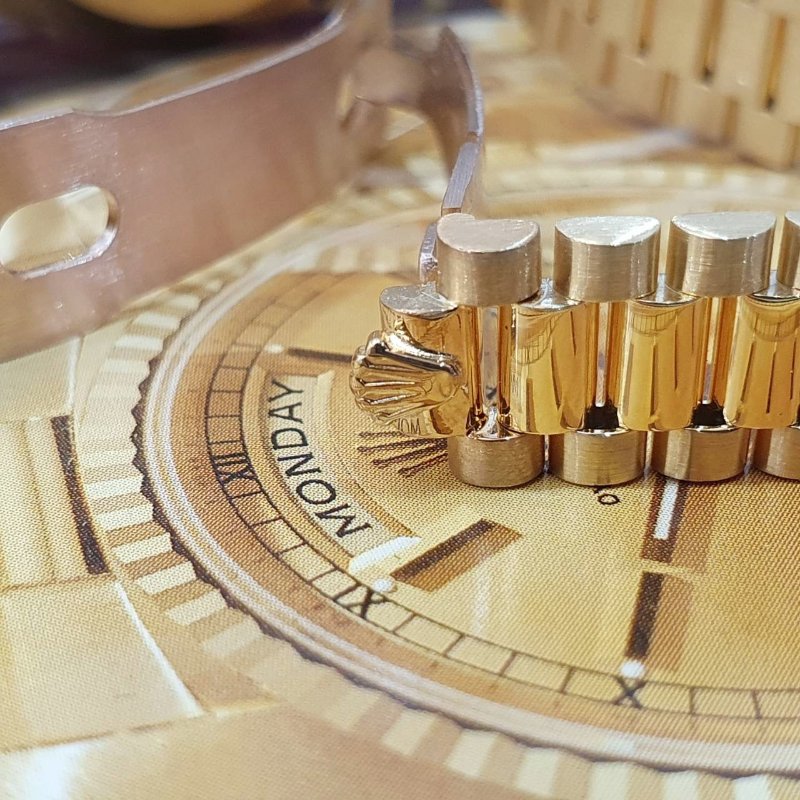 【大眾名錶】ROLEX 勞力士69178 Datejust 蠔式女錶 18K金 金色十鑽面盤 後加紅寶鑽石圈 錶徑26mm 自動上鍊 大眾名錶G256-8