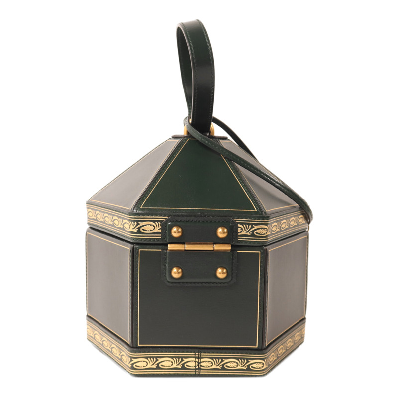 GUCCI 牛皮皮革Mini Geometric Clutch手拿包-1