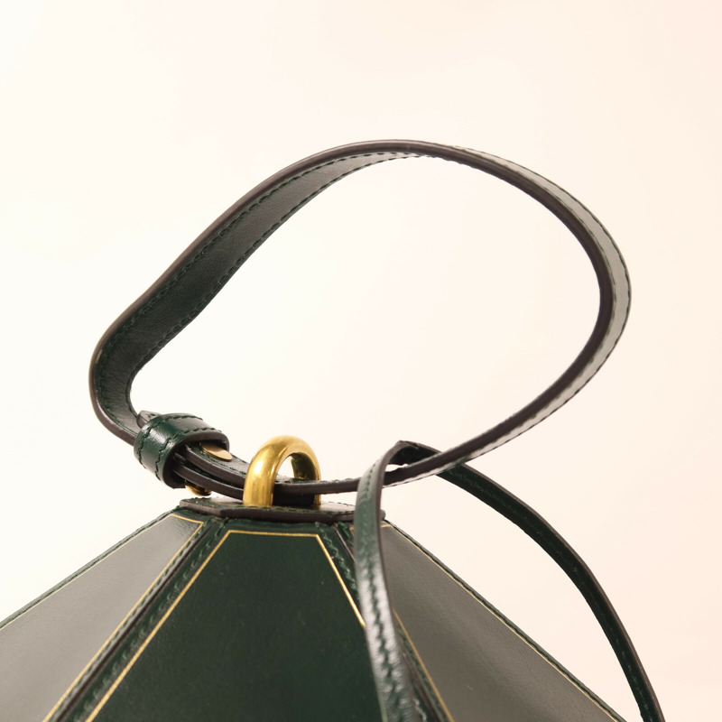 GUCCI 牛皮皮革Mini Geometric Clutch手拿包-7