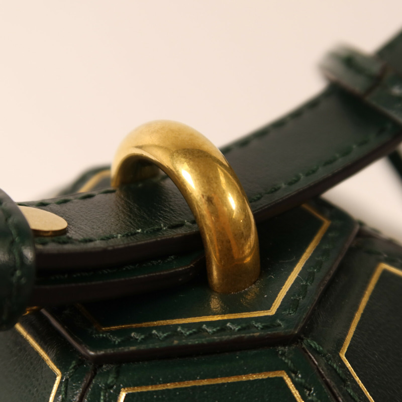 GUCCI 牛皮皮革Mini Geometric Clutch手拿包-8