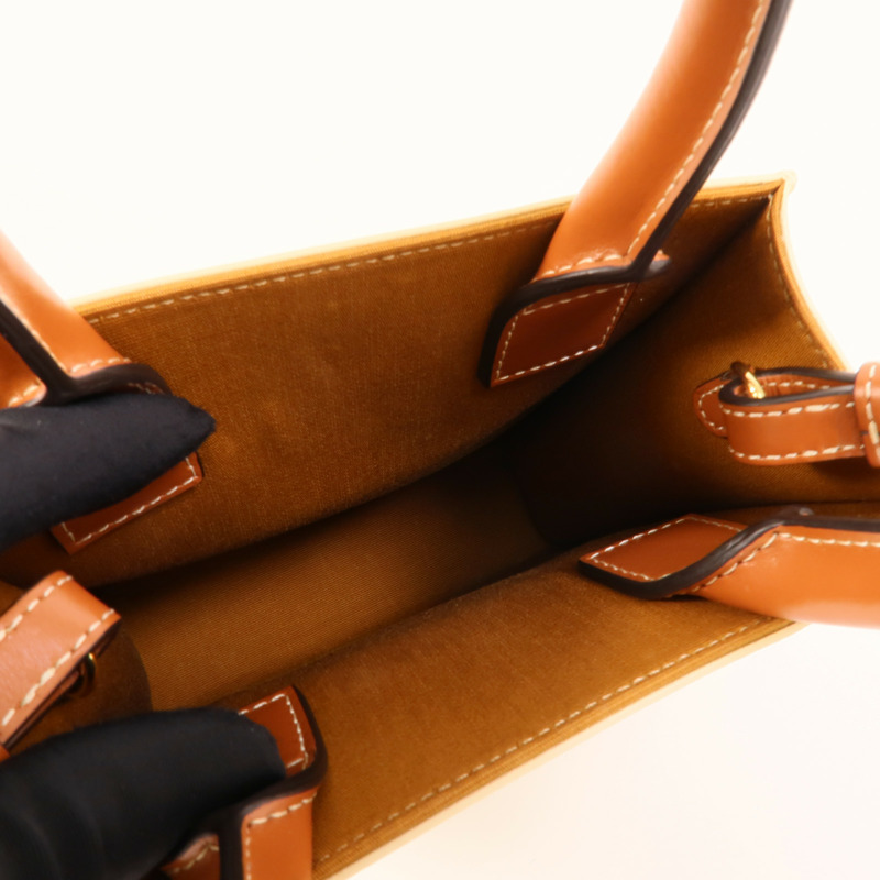 CELINE 塗層帆布Mini Vertical Cabas手挽肩背兩用袋-4