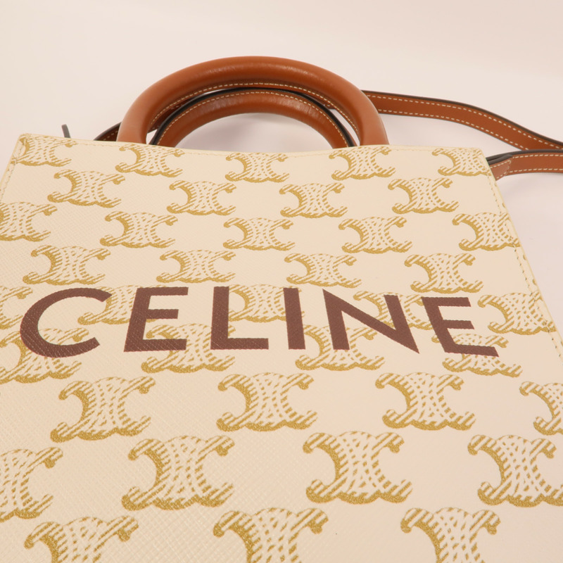 CELINE 塗層帆布Mini Vertical Cabas手挽肩背兩用袋-6