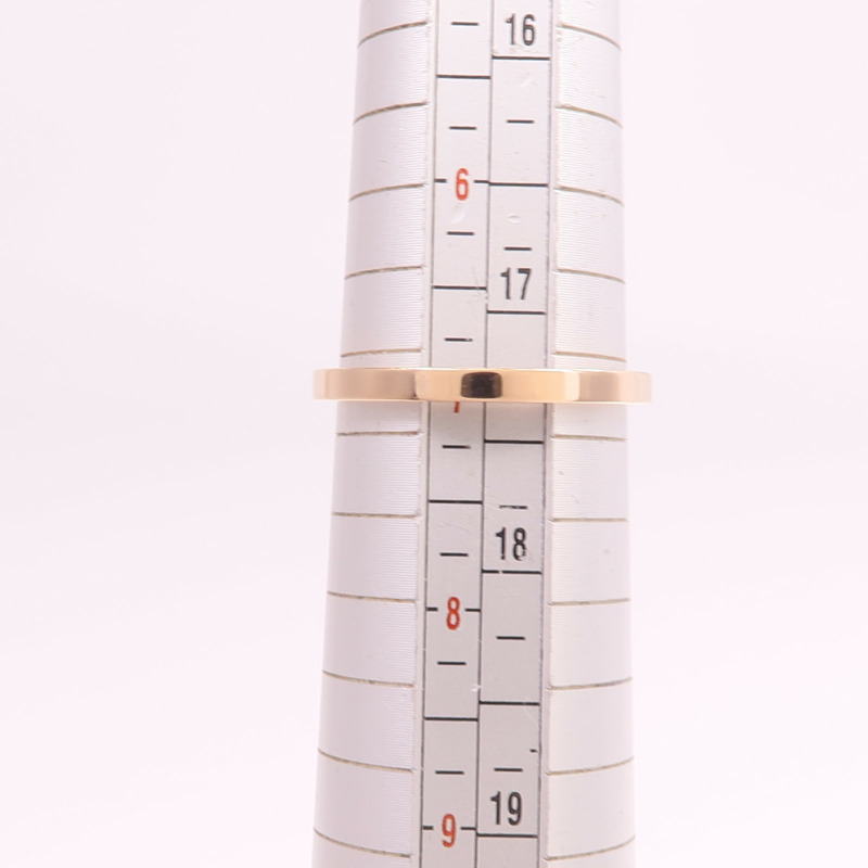 HERMES 18K玫瑰金Chaine d'ancre Contour鑽石戒指-5