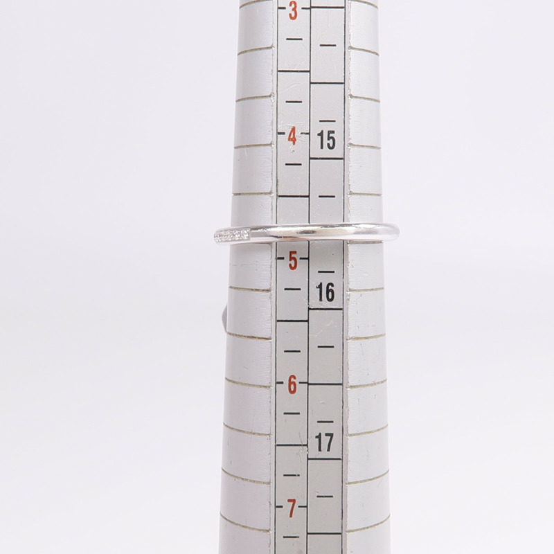 HERMES 18K白金Cadenas Double Ring鑽石戒指-7