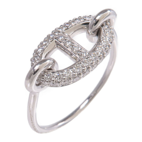HERMES 18K白金Farandole Ring鑽石戒指