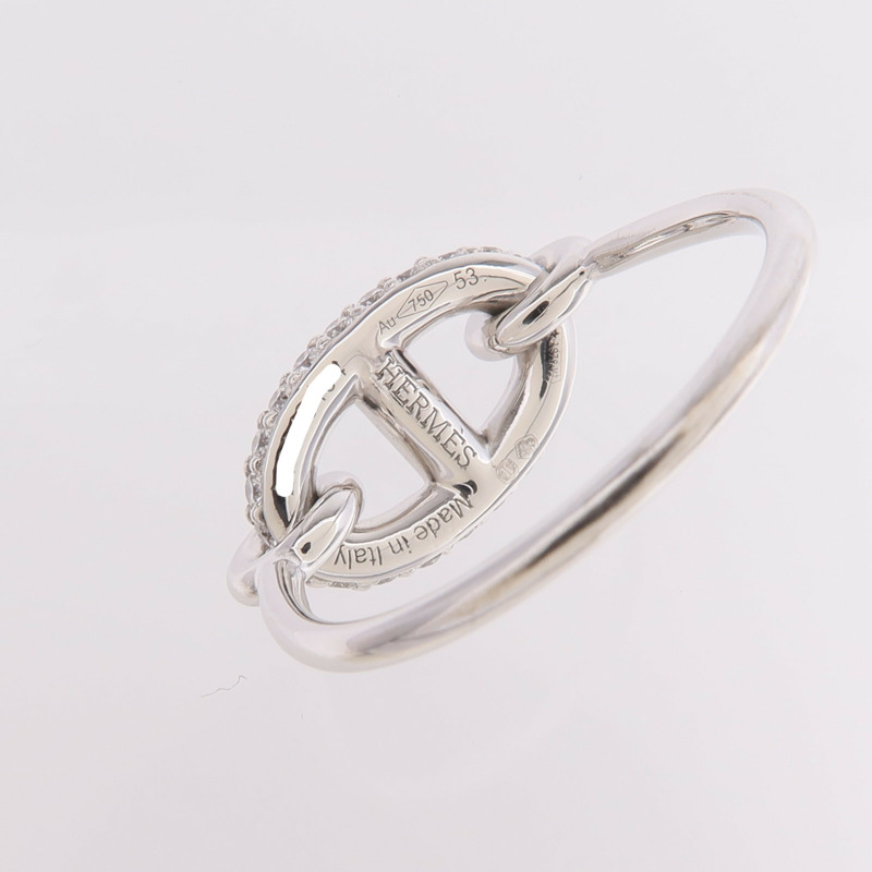 HERMES 18K白金Farandole Ring鑽石戒指-4