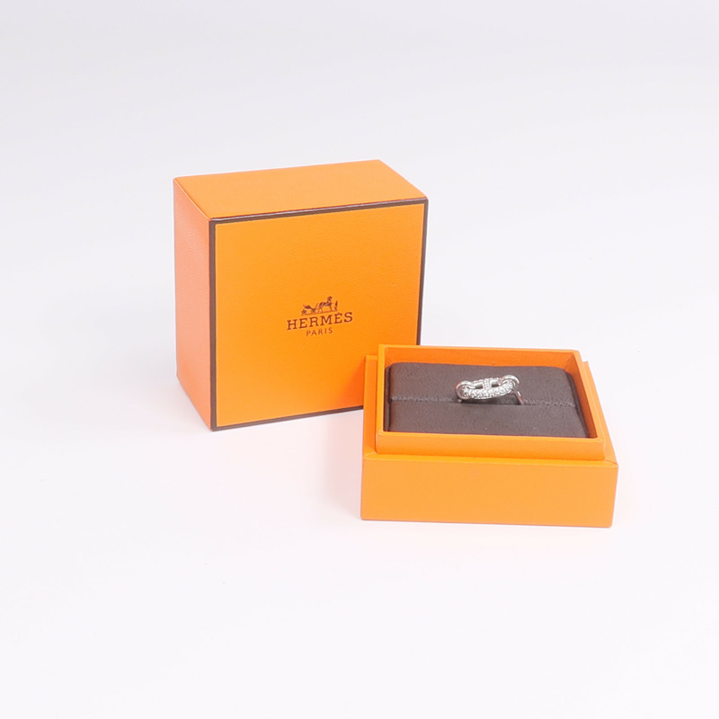 HERMES 18K白金Farandole Ring鑽石戒指-7