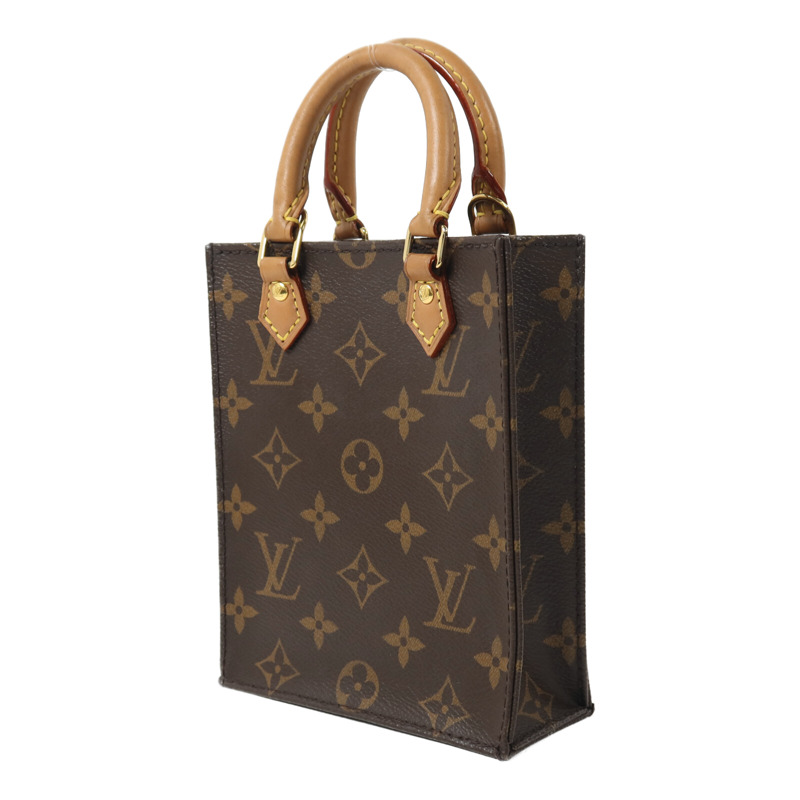 LOUIS VUITTON Monogram Petit Sac Plat手挽肩背兩用袋-2