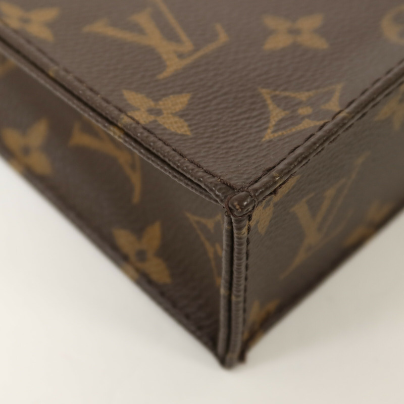 LOUIS VUITTON Monogram Petit Sac Plat手挽肩背兩用袋-9