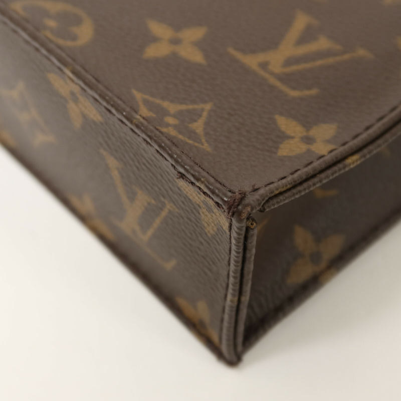 LOUIS VUITTON Monogram Petit Sac Plat手挽肩背兩用袋-10