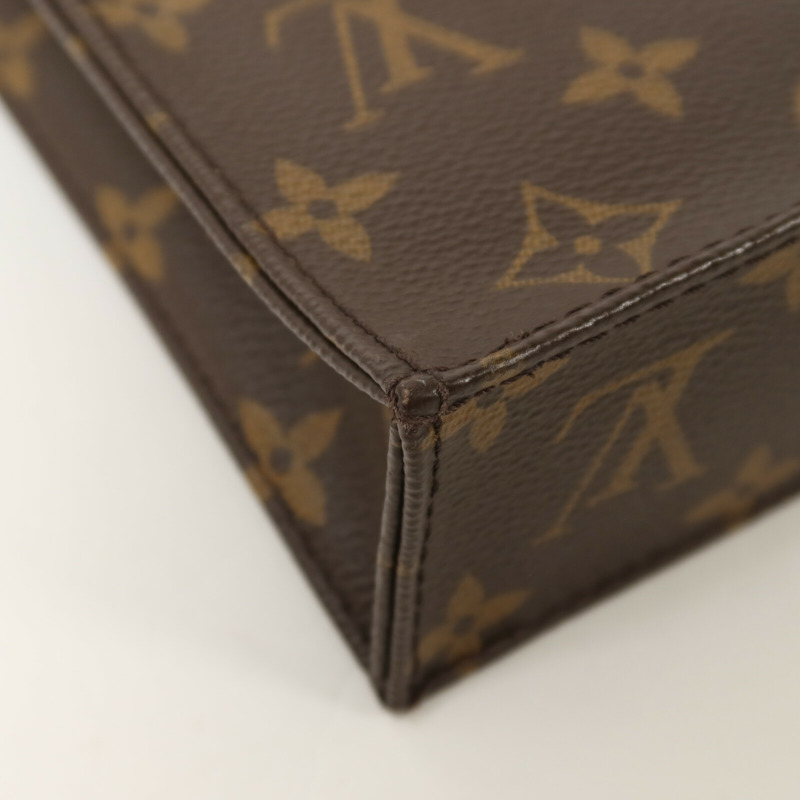LOUIS VUITTON Monogram Petit Sac Plat手挽肩背兩用袋-11