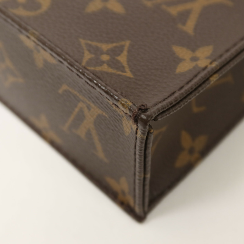 LOUIS VUITTON Monogram Petit Sac Plat手挽肩背兩用袋-12