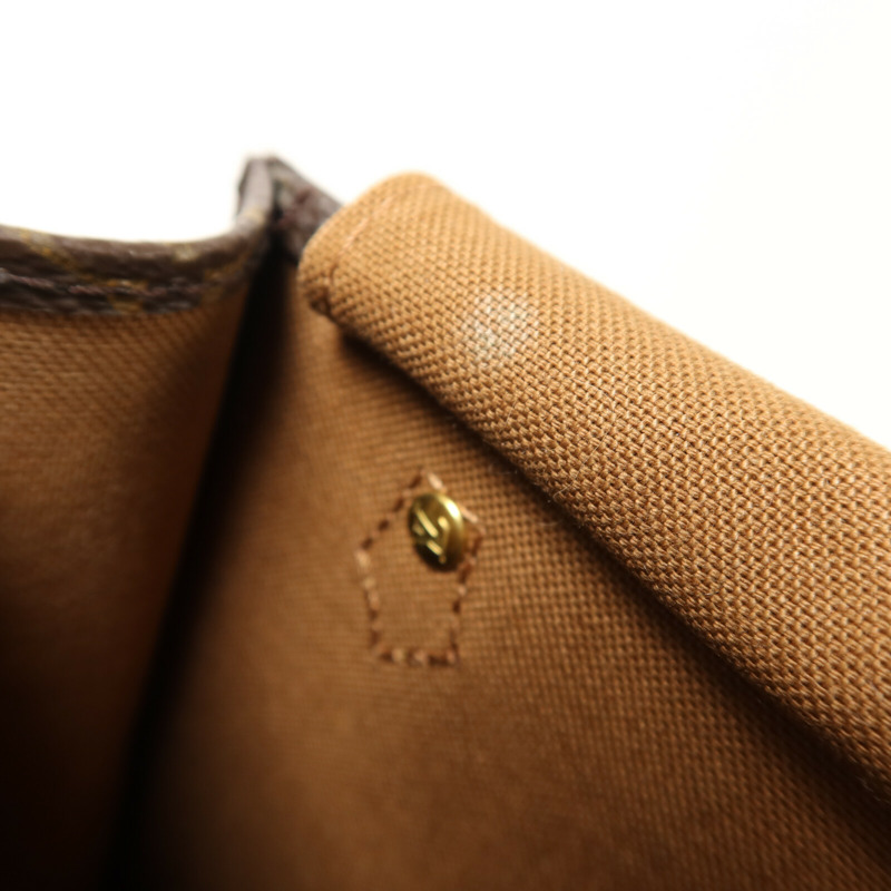 LOUIS VUITTON Monogram Petit Sac Plat手挽肩背兩用袋-14