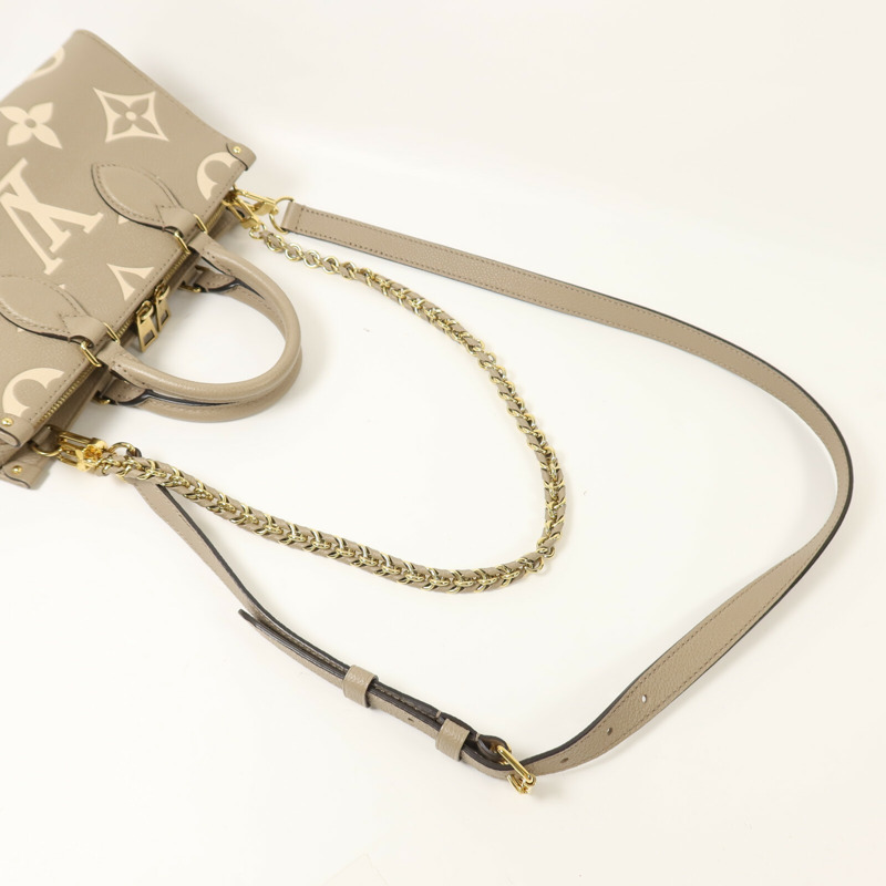 LOUIS VUITTON Monogram Empreinte OnTheGo East West鏈帶手挽肩背兩用袋-8