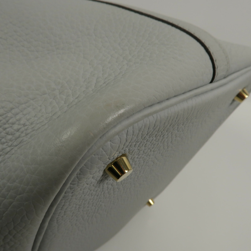 HERMES Clemence皮革Picotin MM手挽袋Bleu Pale-10